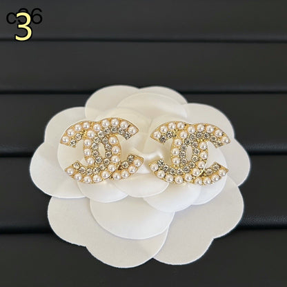 Classic Designer Style Pearl Earrings for Daily Wear