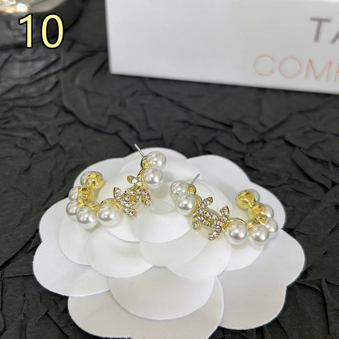 Classic Designer Style Pearl Earrings for Daily Wear