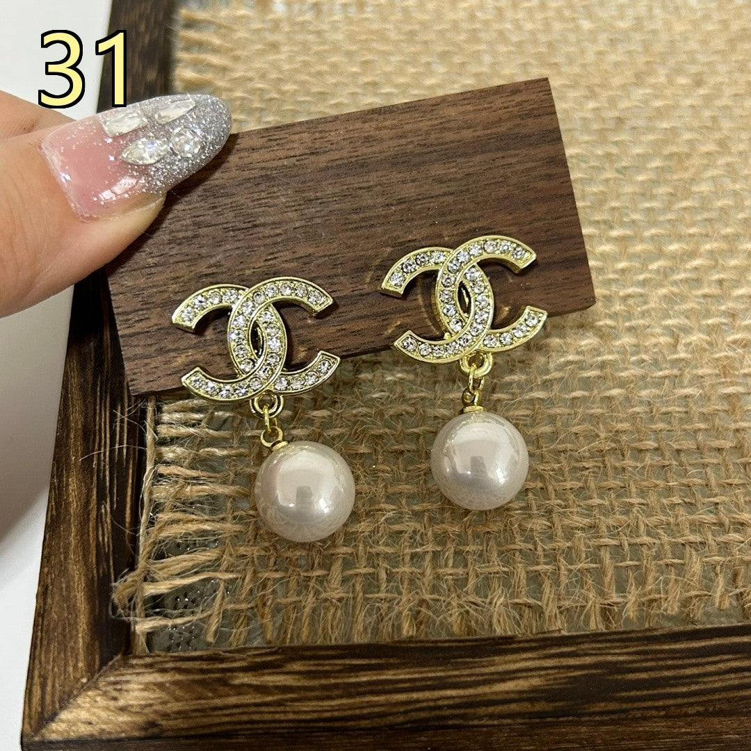 Classic Designer Style Pearl Earrings for Daily Wear