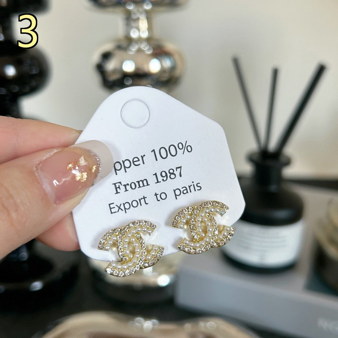 Classic Designer Style Pearl Earrings for Daily Wear