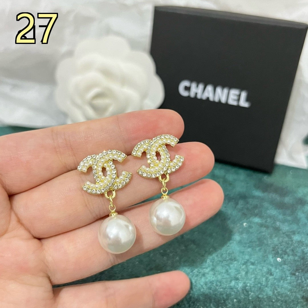 Classic Designer Style Pearl Earrings for Daily Wear