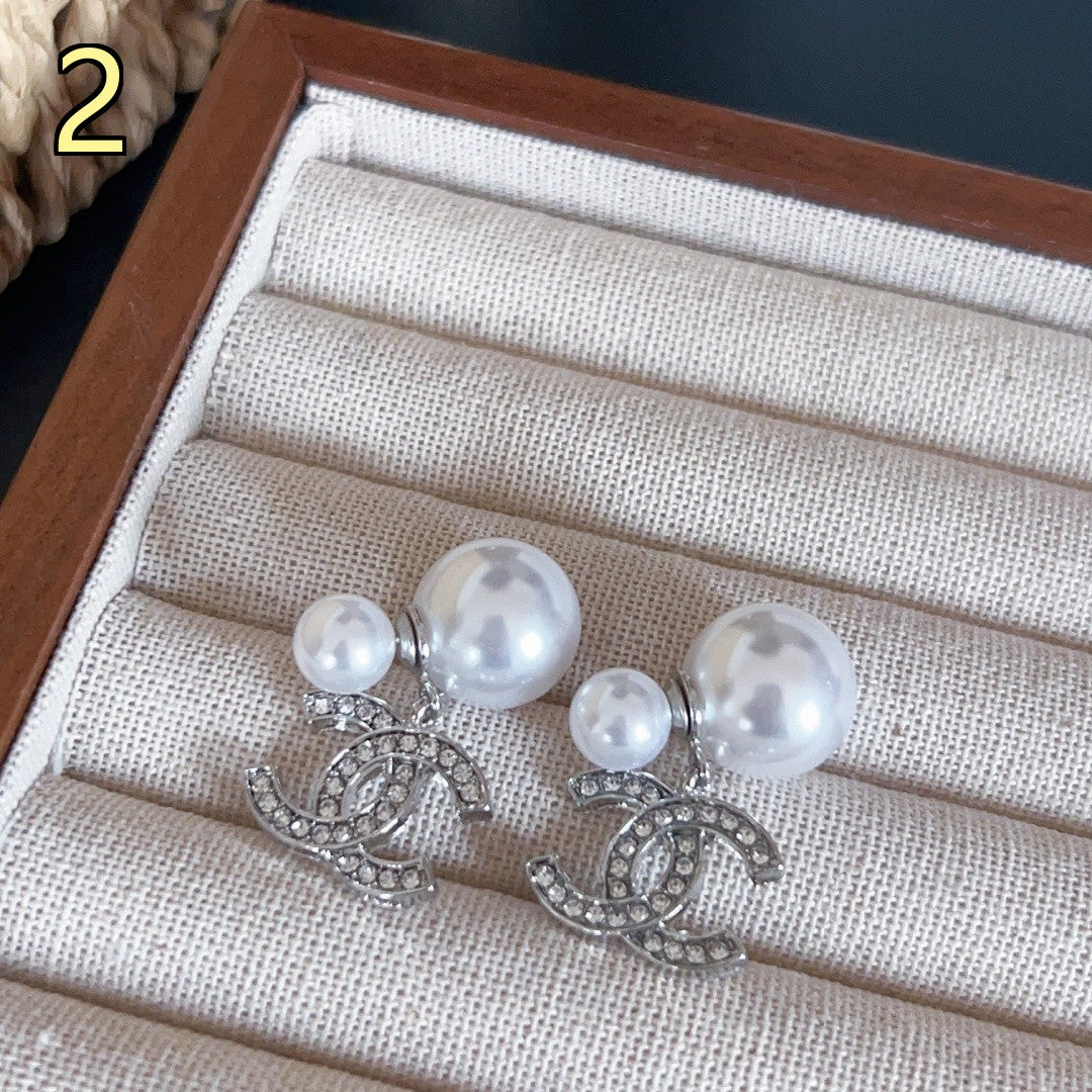 Classic Designer Style Pearl Earrings for Daily Wear