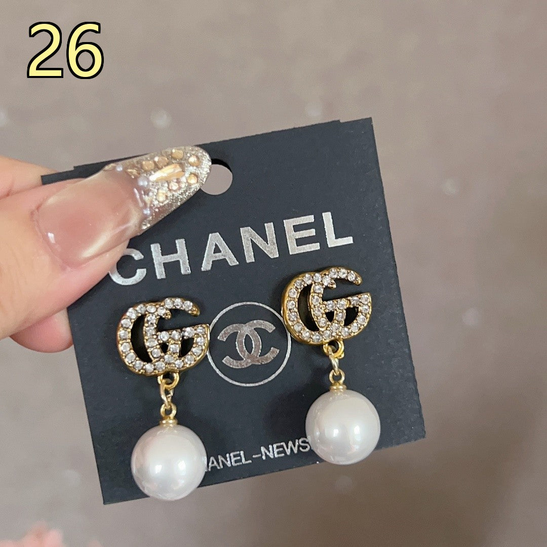 Classic Designer Style Pearl Earrings for Daily Wear