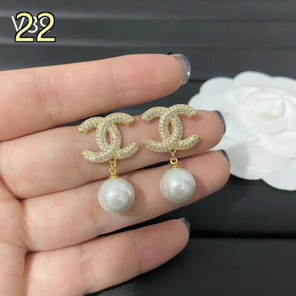 Classic Designer Style Pearl Earrings for Daily Wear